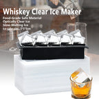 Silicone Ice Cube Mold Tray with Lid, Easy Release Square Cubes, Black/Blue 6-21 Cubes