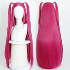 Movie Kpop Anime Cosplay Wigs Purple Black Red Long Hair Heat Resistant Synthetic Wigs Carnival Props