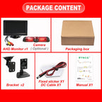 Car 5 inch Monitor AHD IPS CVBS LCD TFT 1080P Brake Light reverse camera for Ducato Ram ProMaster Peugeot Boxer Citroën Jumper