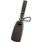 Suitable for Audi A5 Sports 2017 2019 2021 2022 Zinc Alloy Car Key Case Leather Fashion Car Keychain Auto Accessories