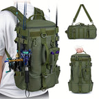 This multi-functional outdoor fishing backpack can also be used as a travel picnic bag, suitable for fishing and picnics.