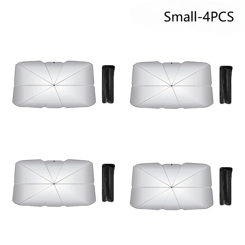 Car Sunshade Car Sunshade Retractable Sunscreen Heat Insulation Front Windshield Parasol Summer Sunscreen Products