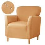 Stretch Spandex Tub Chair Cover Water Repellent Elastic Club Sofa Covers Solid Color Relax Single Armchair Slipcover Bar Counter