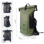 Waterproof Kayak Dry Bag Drift Swimming Backpack Large River Trekking Shoulder Beach Diving Dry Rafting Canoeing PVC Camping Bag