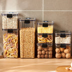 2/4PCS Sealed Jars Sets Stackable Kitchen Grain Srorage Sealed Containers Fridge Fresh Keep Boxes Seasoning Set Multigrain Tank