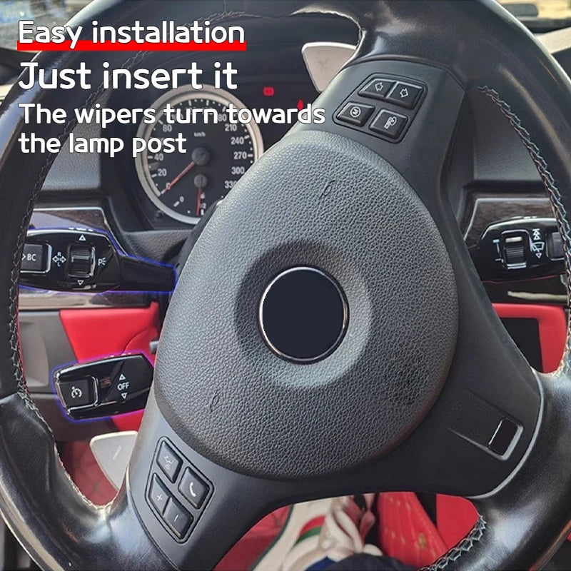 Automotive Turn Signal Wiper Switch Trims Steering Wheel Headlight Switch Trims for BMW 3 4 5 6 7 X1X3X5X6 Interior Accessories