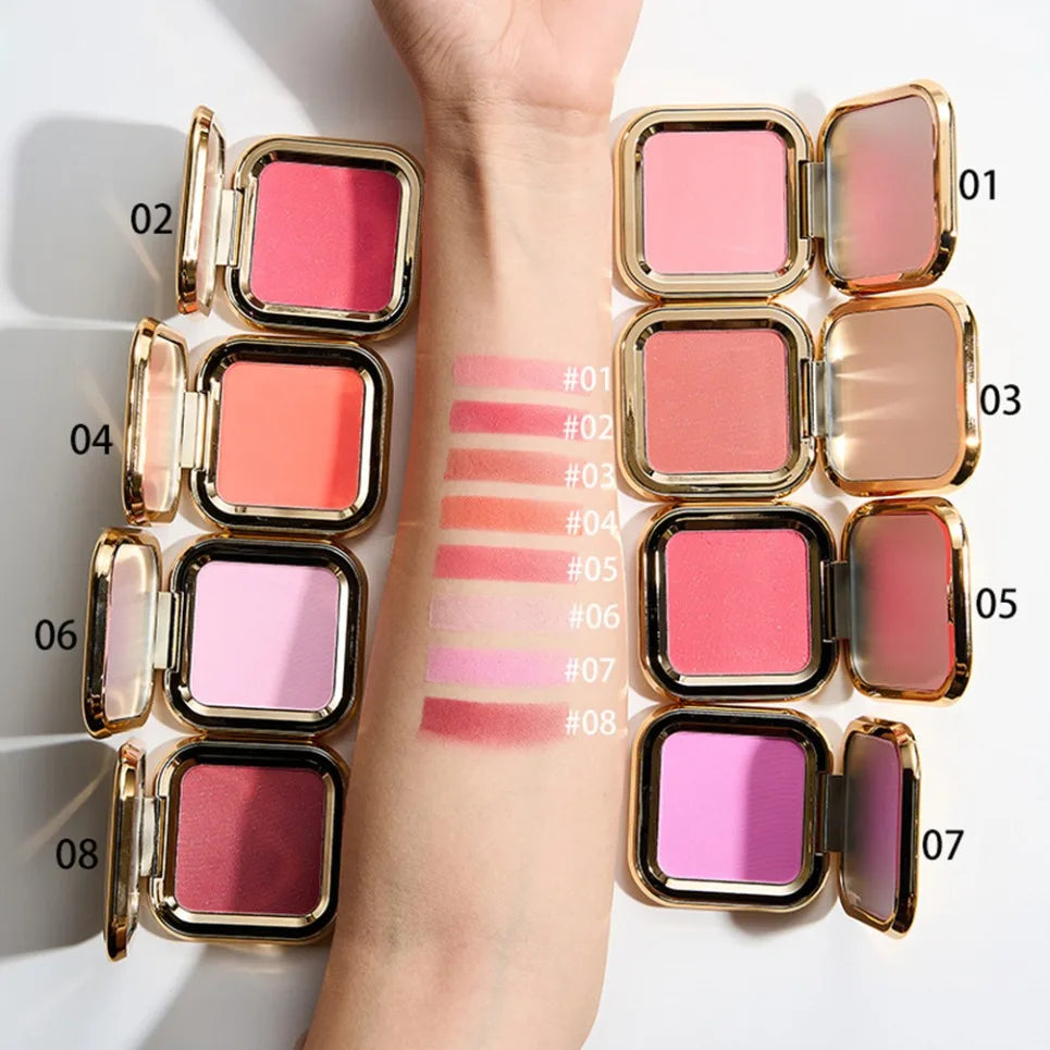 Blush Palette Matte Powder Blusher Vegan Cruelty-Free Makeup, Style 01/02/03, 1pc