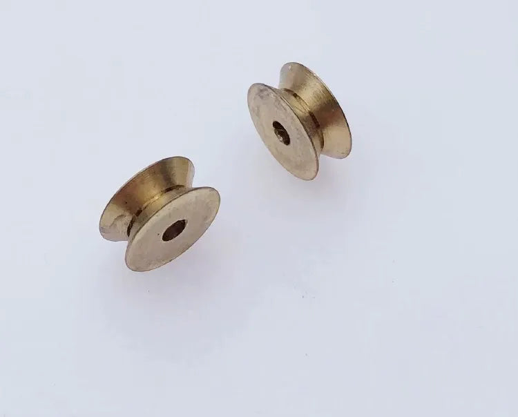 10Pieces/Lot 2mm*8mm*3mm Copper Head Small Motor Shaft Pulley Wheel