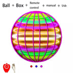 Flying Ball Boomerang Flyorb Magic With LED Lights Drone Hover Ball Stress Release Flying Spinner Fidget Toys Kids Family Gifts