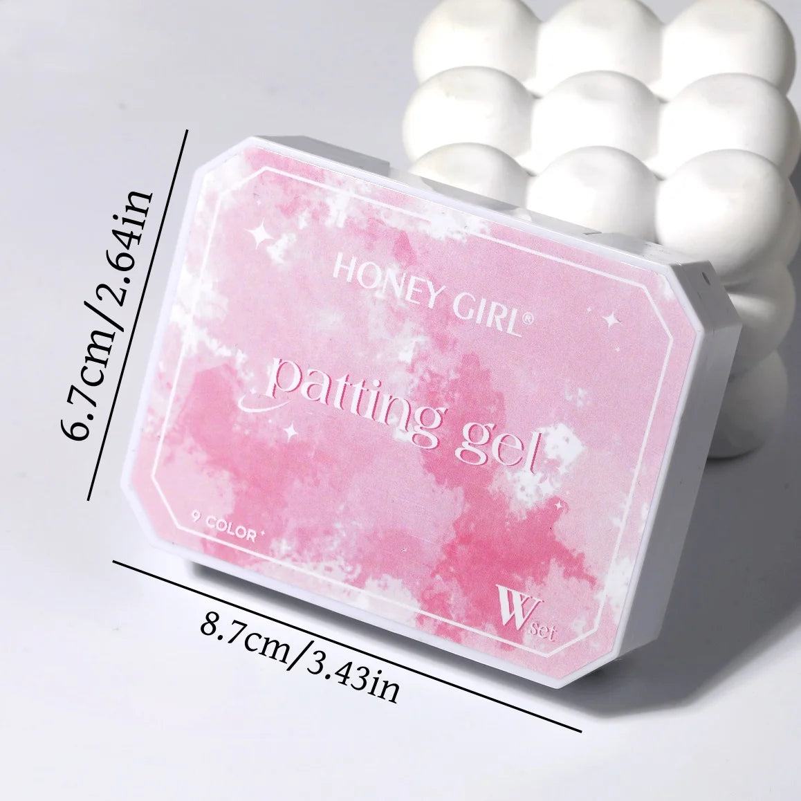 9-color solid nail polish, pink, Macaron painting glue, high saturation popular solid nail polish, used for nail art