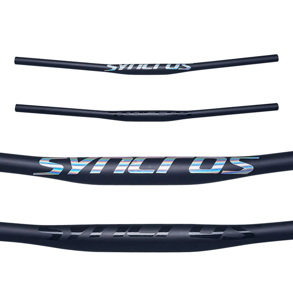 Syncros Carbon Fiber MTB Flat Handlebar 31.8mm Clamp 9° Sweep 580-760mm Black