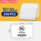 Niimbot  B1 White Sticker 3/5/10 Rolls Waterproof Paper Adhesive Label White Anti-Oil For B1 B21 Mini Thermal Printer Tape