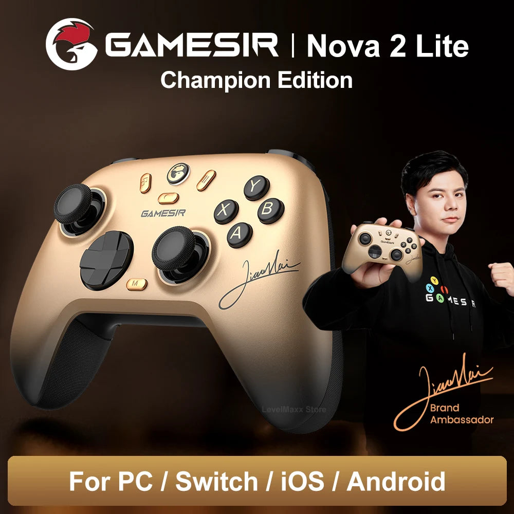 GameSir Nova 2 Lite Wireless Bluetooth Controller Gamepad for Nintendo Switch 2, PC, iOS