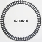 Straight train tracks Curved accessories car blocks Building Sets DIY 10-100 pcs kids toys moc bricks City switch rail crossing
