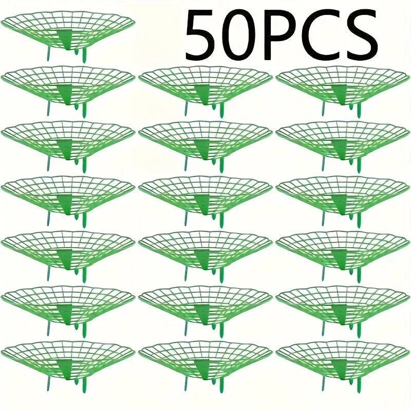 20/50Pcs Heavy-Duty Strawberry & Watermelon Planting Rack - Garden Support Frame with 3- Sturdy Design,Open Grid Drainage System