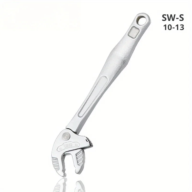 Heavy-Duty Industrial Crab Claw Wrench Self-Adjusting Ratchet Wide Jaw for Automotive Piping Manufacturing