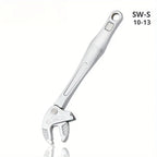 Heavy-Duty Industrial Crab Claw Wrench Self-Adjusting Ratchet Wide Jaw for Automotive Piping Manufacturing