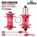 Novatec Mountain Bike Hub D041SB D042SB 28/32/36 Holes Disc Card Brake MTB Bicycle Hub Bearing Front/Rear 8/9/10/11 Speed