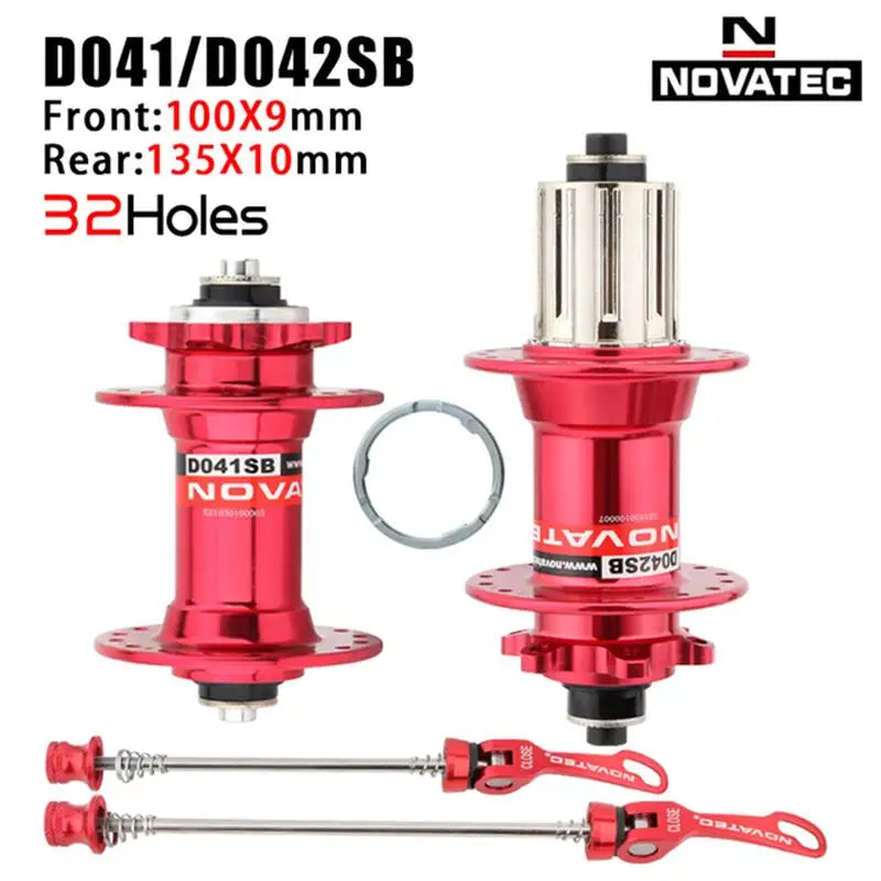 Novatec Mountain Bike Hub D041SB D042SB 28/32/36 Holes Disc Card Brake MTB Bicycle Hub Bearing Front/Rear 8/9/10/11 Speed