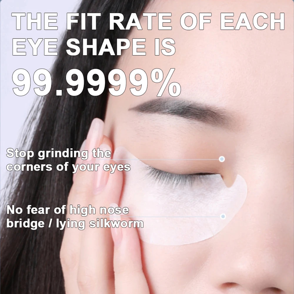 OWOSC Hydrogel Under Eye Patches for Eyelash Extension, V-Shape, 500 Pairs, Color Options