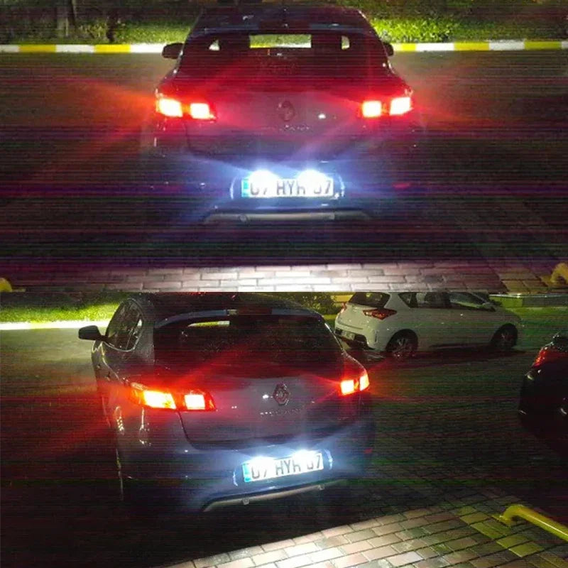 iJDM CANBUS License Number Plate LED Light Canbus For Renault Laguna Master Megane Trafic MK3 Number Lamps 12V White