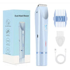Electric Shaver for Woman Double Head Dual Purpose Female Razor Body Epilator Leg Underarm Bikini Electric Hair Remover Trimmer