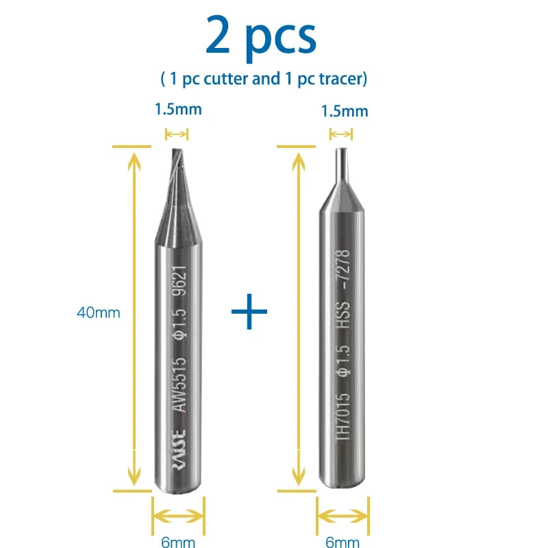 Key Cutter Milling Cutter with Resistant to breakage for Wenxing DEFU Manual Vertical Key Duplicating Machine Locksmith Tools