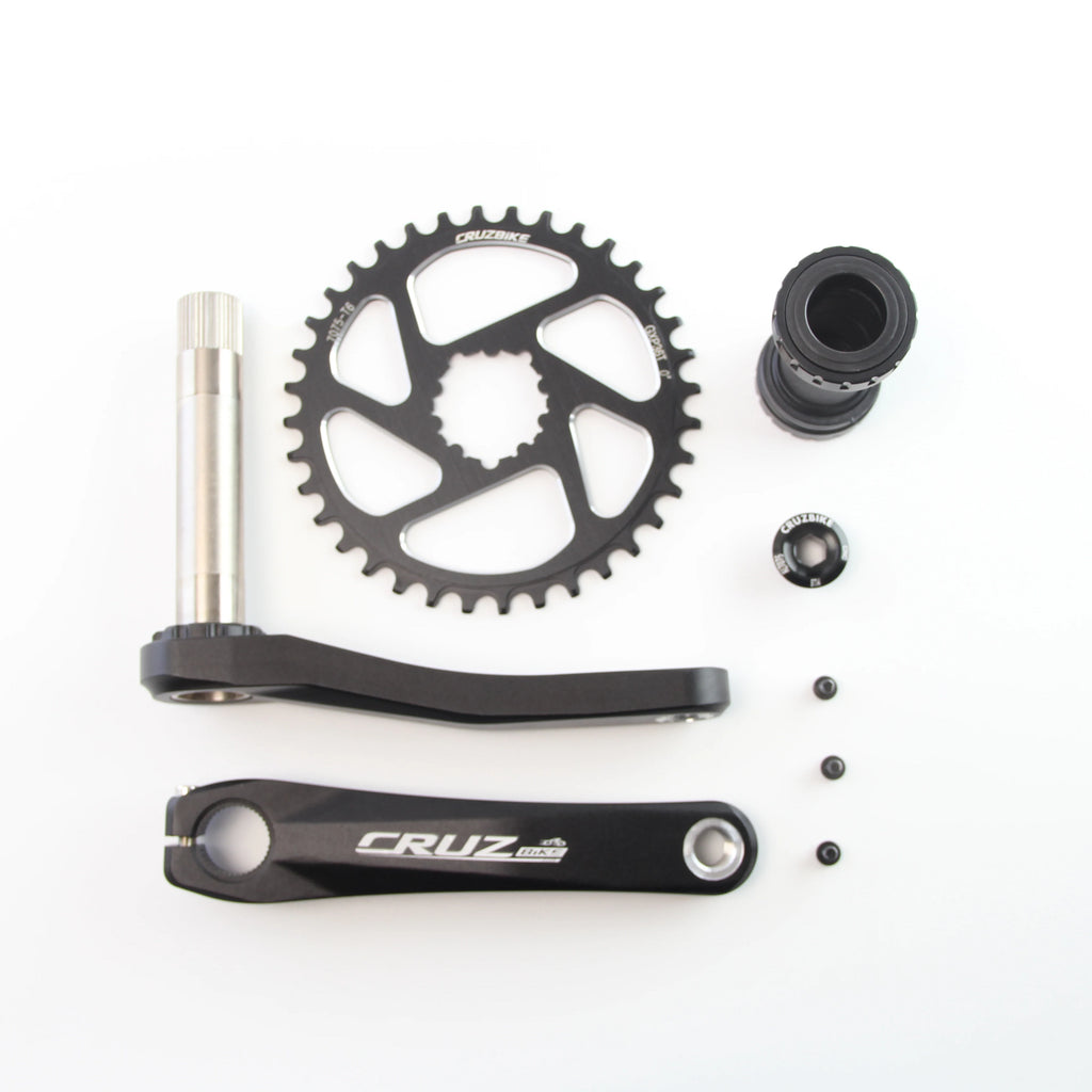 CRUZbike MTB Mountain Bike Kid's  Bicycle Crankset Crank 155/160/165/170/175mm Aluminum Alloy with Chainring 30/32/34/36/38T