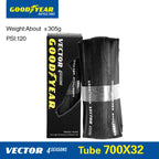 Goodyear Vector 4 SEASONS 700x25c tire Tubeless/Tube Road Bike Tire 700x28c   Clincher Foldable Gravel Cycling Tire Parts