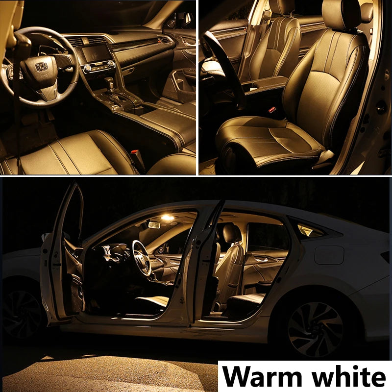 ZITWO 10Pcs LED Interior Dome Reading Trunk Light Kit For VW Volkswagen Polo MK4 9N 9N3 2002 2003 2004 2005 2006 2007 2008 2009