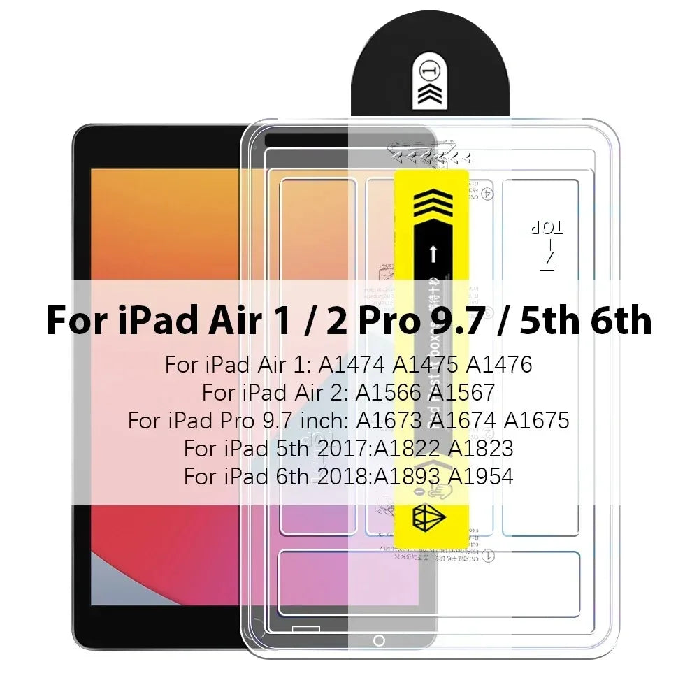 Tempered Glass for iPad Air 13 11 5 4 3 M3 M2 Pro13 M4 A16 11th 2025 12.9 Screen Protector 10 9 10th 9th Mini 7 6 Instant Film