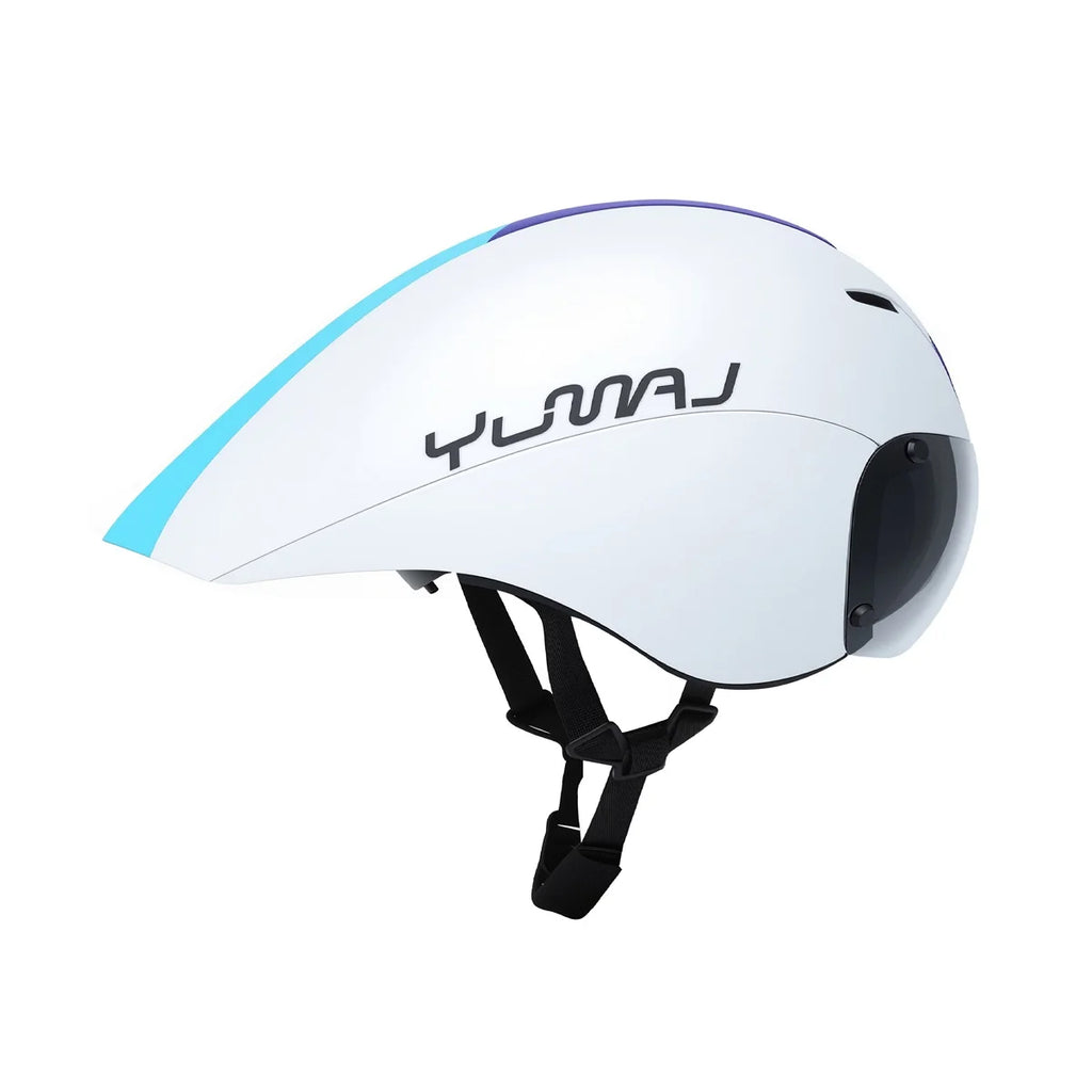 NEW TT 340g Long Tail Aero TT Road Bicycle Helmet Goggles Cycling Bike Sports Safety YM-01