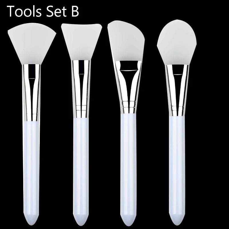 10/5/3/1pcs Facial Mask Bowl Mixing Bowl Acrylic Oil Bowl Set Face Mud Mixing Brush Applicator Beauty Salon DIY Skin Care Tools