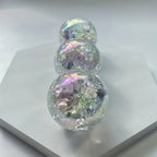 Aura Fire and Ice Rainbow crystal ball,Aura Ice crack rainbow crystal ball,Crystal Heal,Reiki Heal,Crystal,Home Decoration