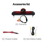 Gold Parking Car 3rd Brake Light Rear View Camera Waterproof Night Vision Reverse For Fiat Ducato/Peugeot Boxer/Citroen Jumper