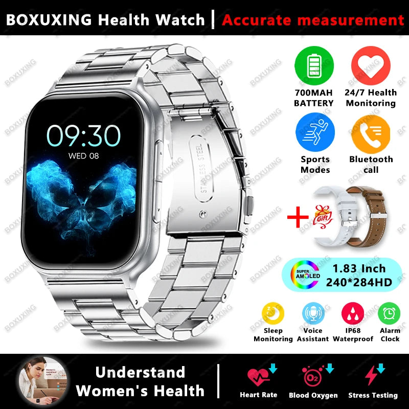 2026 New Bip 6 Pro Sports Smart Watch Men 700 MAH Fitness Track IP68 Waterproof Heart Rate GPS Track Bluetooth Call Smartwatches