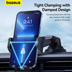 Baseus Car Phone Holder Suction Cup 360 Degrees Universal Smartphone Clamping Stands GPS Mount Support For iPhone Samsung
