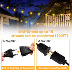 Outdoor Garland Light String 8M 24M 30M 36M Globe Bulb Fairy String Light for Holiday Wedding Garden Christmas Decotive Lamp