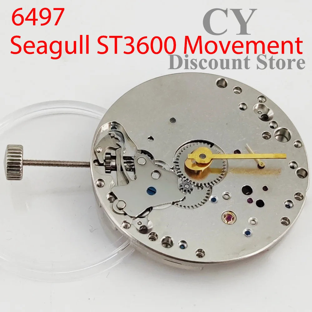 ST3600 Mechanical Movement High Accuracy  17 Jewels Replace ETA 6497 Movement for men's watch wrist watch men