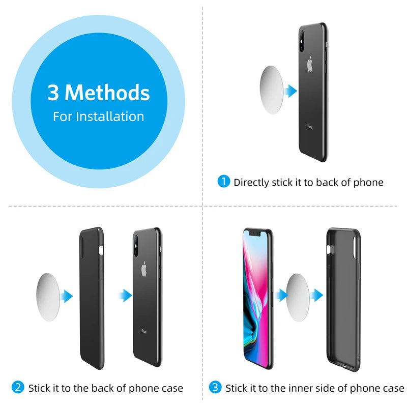 Magnetic Car Phone Holder Air Vent Clip Mount 360 Rotation Mobile Bracket GPS Cell Phone Stand in Car For IPhone Samsung