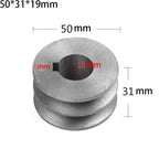 For A Type V Belt V Belt Pulley Dia 50mm 100 Cast Iron Double Slot Pulley Power Tool Accessory V Belt Pulley A Type