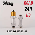 New 24 Hole Sealed Bearing Ultra Light Four Claw Road Bicycle Wheel Hub, 100/135/142 Compatible With For SHIMANO SRAM 11S