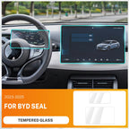For BYD Seal 2023-2025 Instrument and Navigation Screen HD Tempered Glass Protector Display Screen Protection Accessories