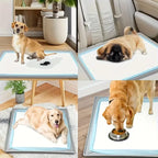 Multi-Size Pet Training and Urine Barrier Pad, Silicone Non-Slip Dog Potty Tray with 8 Support Clips