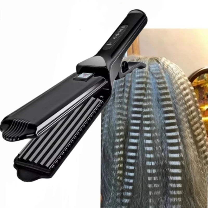 Ceramic Crimper Iron For Fluffy Hairstyle Curling Iron Corrugation Plate Crimper Hair Irons Anti Static Hair Crimping Iron
