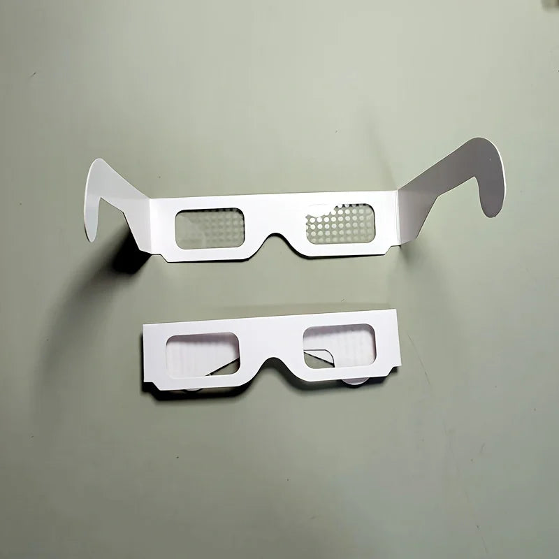 100pcs Paper Frame 3D heart-shaped Glasses Light Lamp Bubbles Diffraction love Glasses Used for Music Festival Raves Festivals