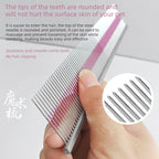 Pet Comb Purple Stripes Precision Comb for Dogs Removes Loose Hair Pet Grooming Magic Comb dog supplies