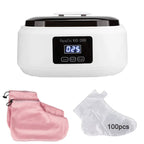 Hands and Feet Mask Warmer Paraffin Wax Bath Heater Machine Moisturizing Hydrating Kit Hand Waxing Spa Smooth and Soft Skin Care
