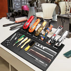 Barber Mats Barber Tools Storage Mat Barbershop NonSlip Magnetic Silicone Cushion Tray Storage Heat Insulation Working Pad ﻿