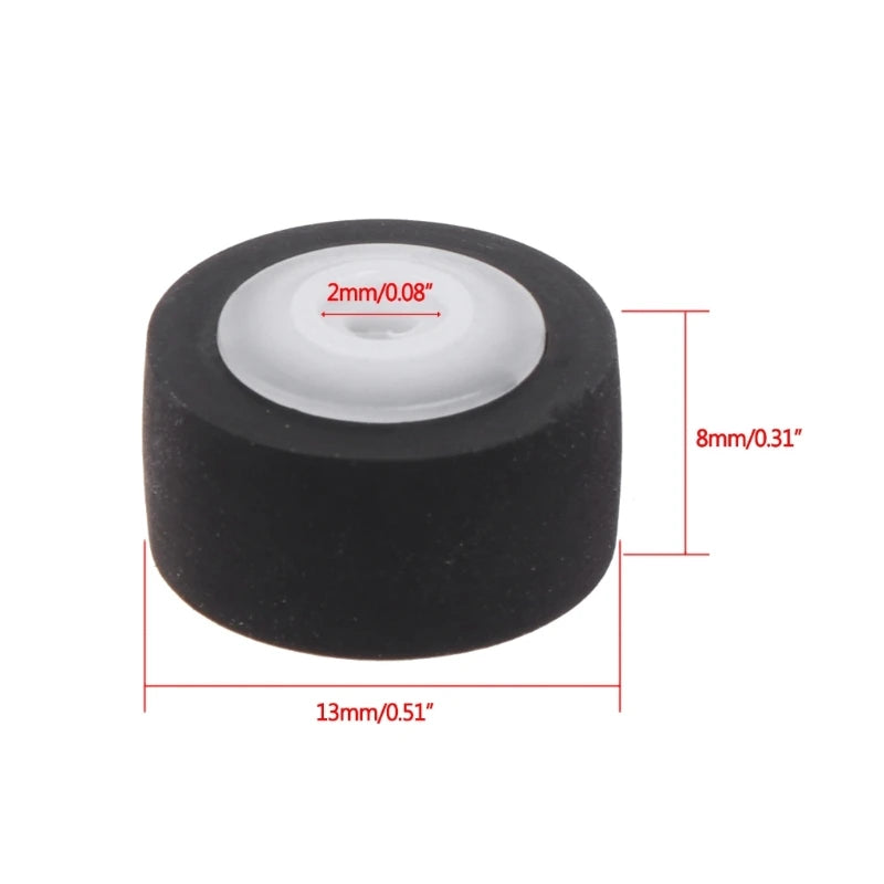 1/5pcs 13mmx8x2 Car Press Belt Cartridge Audio Radio Tape Recorder Movement Rubber Pinch Roller Stereo Cassette Deck Wheel